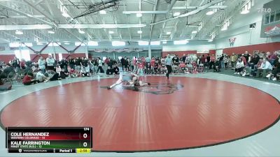 174 lbs Finals (2 Team) - Cole Hernandez, Western Colorado vs Kale Farrington, Minot State (N.D.)