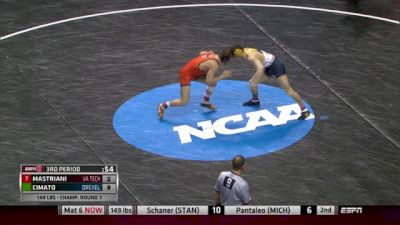 149lbs Match Sal Mastriani (Virginia Tech) vs. Matt Cimato (Drexel)