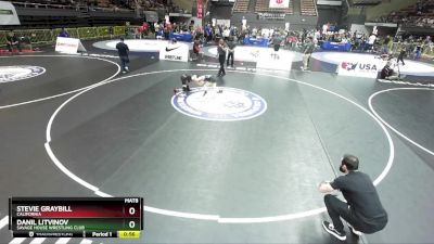 77 lbs Quarterfinal - Stevie Graybill, California vs Danil Litvinov, Savage House Wrestling Club