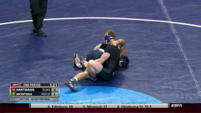 197lbs Quarter-finals Conner Hartmann (Duke) vs. Morgan McIntosh (Penn State)