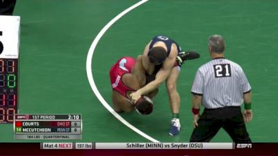 184lbs Quarter-finals Kenny Courts (Ohio State) vs. Matt McCutcheon (Penn State)