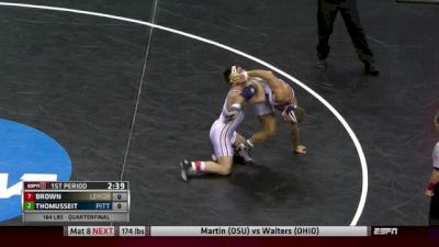 184lbs Quarter-finals Nate Brown (Lehigh) vs. Max Thomusseit (Pitt)