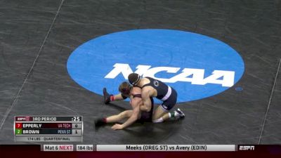 174lbs Quarter-finals Matt Brown (Penn State) vs. Zach Epperly (Virginia Tech)