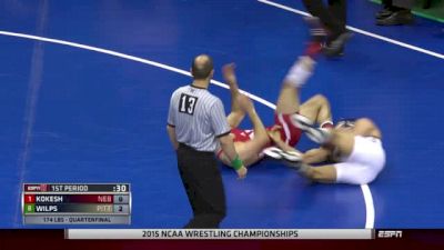 174lbs Quarter-finals Robert Kokesh (Nebraska) vs. Tyler Wilps (Pitt)