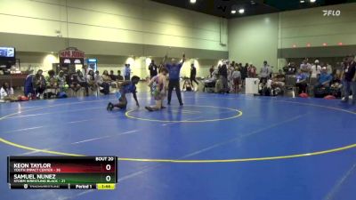 182 lbs Round 4 (10 Team) - Keon Taylor, Youth Impact Center vs Samuel Nunez, Storm Wrestling Black