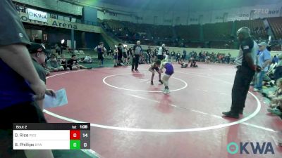 60 lbs Rr Rnd 2 - Dayton Rice, Piedmont vs Bodey Phillips, Bristow Youth Wrestling