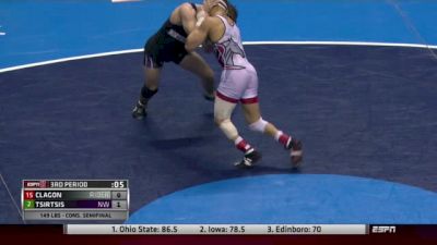 149 c, Jason Tsirtsis, Northwestern  vs BJ Clagon, Rider