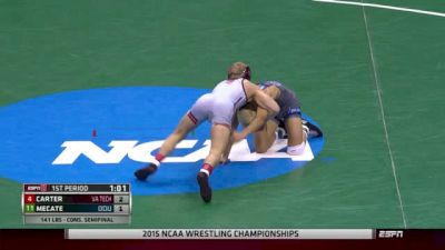 141 c, Devin Carter, Virginia Tech  vs Chris Mecate, Old Dominion