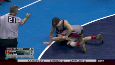 133 c, AJ Schopp, Edinboro  vs Jimmy Gulibon, Penn State