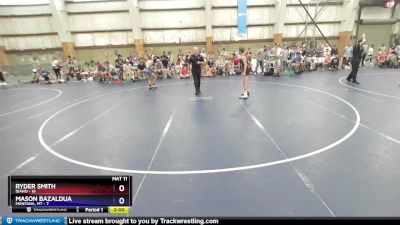 100 lbs Round 4 (6 Team) - Ryder Smith, IDAHO vs Mason Bazaldua, Montana, MT