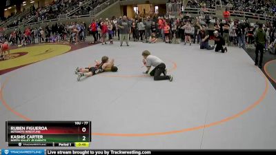 77 lbs Champ. Round 3 - Kashis Carter, North Valley Jr Knights vs Ruben Figueroa, HotShots Wrestling