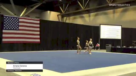 Ariana Corona - Women's Pairs, WestCoast - 2021 USA Gymnastics Championships