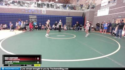 105 lbs Cons. Semi - Ben Vertner, Small Town Wrestling vs Harper Stone, 208 Badgers