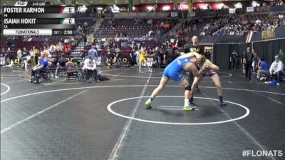 145lbs Match Foster Karmon (MI) vs. Isaiah Hokit (CA)