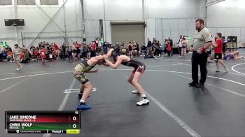 96 lbs Placement (4 Team) - Jake Simeone, Warhawks Black vs Chris Wolf, Revival