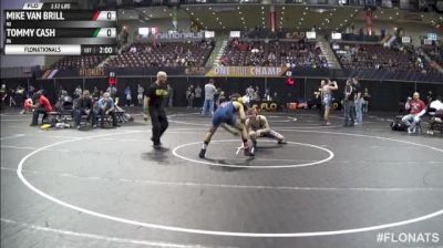 132lbs Quarter-finals Mike Van Brill (NJ) vs. Tommy Cash (IN)