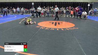 50 lbs Consi Of 8 #1 - Greyson Bosley, York, PA vs Greyson Schrader, Lima, NY