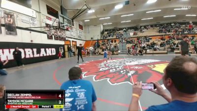 43-45 lbs Champ. Round 1 - Declan Zempel, Eastside United Wrestling Club vs Taydon Mcgarr, Riverton USA Wrestling