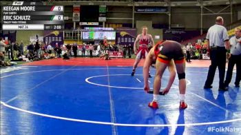 195lbs Semi-finals Eric Schultz (Tinley Park Titans) vs. Keegan Moore (Flat Earth)