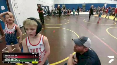 62 lbs Semifinal - Jhett Taylor, Cody Wrestling Club vs Azriel Leyva, Worland Wrestling Club