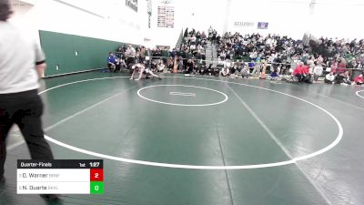 150 lbs Quarterfinal - Dylan Warner, Branford vs Nathan Duarte, Rockville