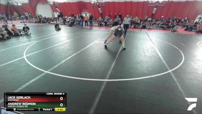 195 lbs Cons. Round 3 - Andrew Redmon, Harlem Huskies WC vs Jack Gerlach, Wisconsin