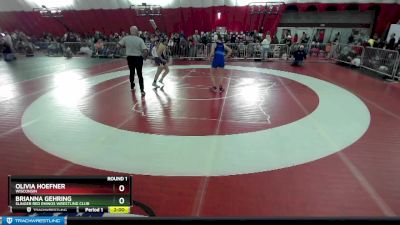 148 lbs Round 1 - Brianna Gehring, Slinger Red Rhinos Wrestling Club vs Olivia Hoefner, Wisconsin