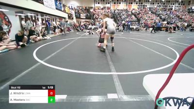 110 lbs Quarterfinal - Jayden Windrix, Lady Outlaw Wrestling Academy vs Ashlyn Masters, Salina Wrestling Club