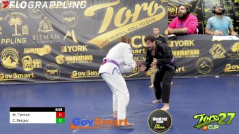 Matthew Tieman vs Camden Bergey 2023 Toro Cup 27