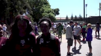 Texas A&M ladies after their 4x1 victory