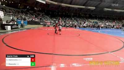 43 lbs Quarterfinal - Cash Helmrichs, Waverly Area Wrestling Club vs Titan Mascoto, Team Hawaii Aloha