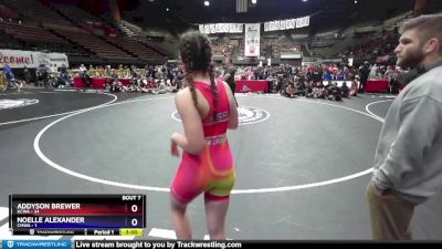 138 lbs Round 1 (16 Team) - Addyson Brewer, KCWA vs Noelle Alexander, CMWA