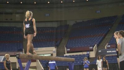 Samantha Peszek Impressive On Beam, Training 2015 NCAAs