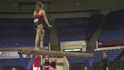 Ashlyn Broussard On Beam, Training 2015 NCAAs