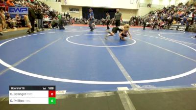 67 lbs Round Of 16 - Bobby Bollinger, Pocola Youth Wrestling vs Grayson Phillips, Team Tulsa Wrestling Club