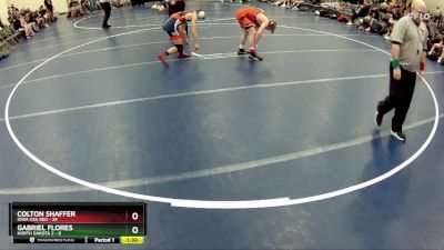 117 lbs Round 2 (6 Team) - Colton Shaffer, Iowa USA Red vs Gabriel Flores, North Dakota 2