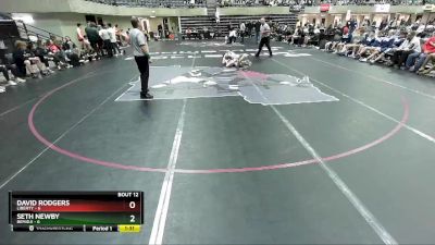 160 lbs Finals (8 Team) - David Rodgers, Liberty vs Seth Newby, Bemidji