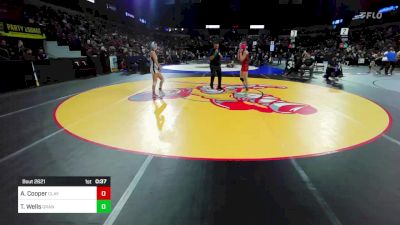 106 lbs Consi Of 16 #2 - Abbi Cooper, Clayton Valley vs Taylor Wells, Granite Bay