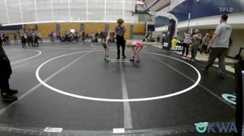 64-70 lbs Rr Rnd 5 - Kinsley Peters, Harrah Little League Wrestling vs Myka Stitt, Standfast