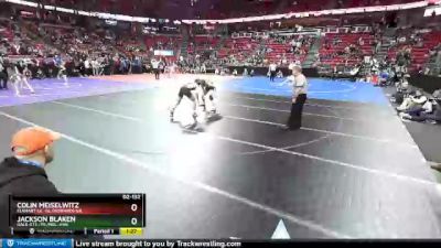 D2-132 lbs Champ. Round 1 - Colin Meiselwitz, Elkhart Lk.-Gl./Howards Gr. vs Jackson Blaken, Gale-Ett.-Tr./Mel.-Min.