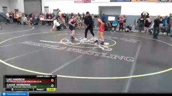 112 lbs Rr1 - Cassie Workman, ARCTIC WARRIORS WRESTLING CLUB vs Laci Andrew, Dillingham Wolverine Wrestling Club