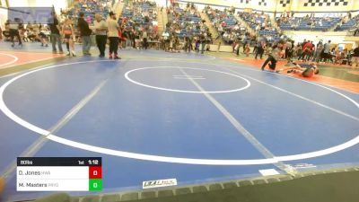 80 lbs Quarterfinal - Drayton Jones, HURRICANE WRESTLING ACADEMY vs Maddox Masters, Pryor Tigers