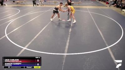 220 lbs Semifinal - Jack Carlson, Goodhue Wrestling Club vs Karson Gariepy, Minnesota