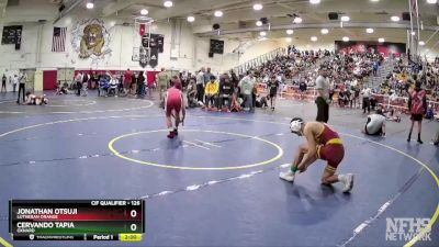 126 lbs Champ. Round 1 - Cervando Tapia, Oxnard vs Jonathan Otsuji, Lutheran Orange