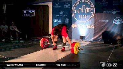 RVA Men's Invitational Caine Wilkes Snatch 163 Kgs