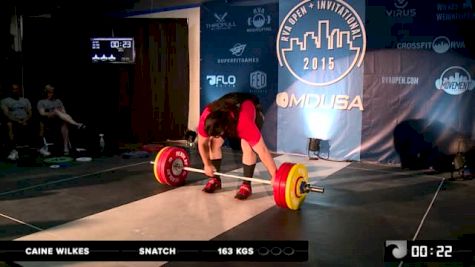 RVA Men's Invitational Caine Wilkes Snatch 163 Kgs