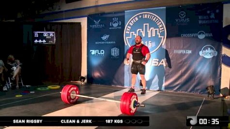 RVA Men's Invitational Sean Rigsby CJ 187 Kgs 1