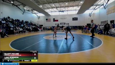 150 lbs 1st Place Match - Lane Robinson, Episcopal Hs Tx vs Elliott McCabe, Episcopal School Of Dallas