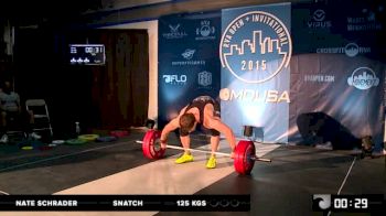 RVA Men's Invitational Nate Schrader Snatch 125 Kgs