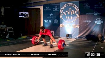 RVA Men's Invitational Coard Wilkes Snatch 144 Kgs